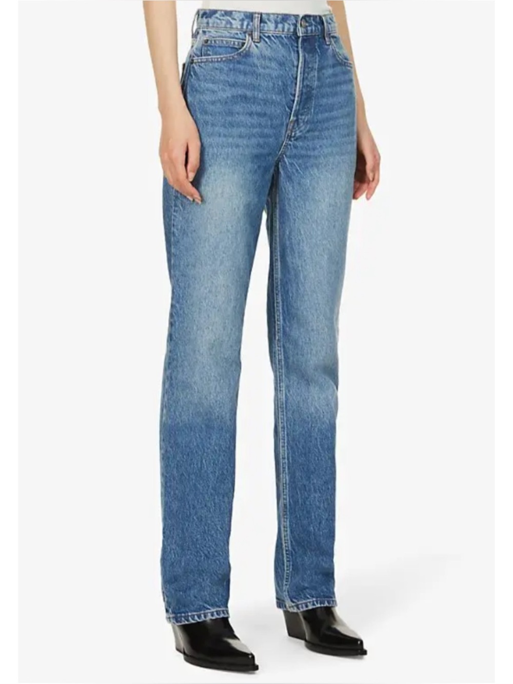 REFORMATION | Cynthia Straight Leg Long Jeans in Colorado Wash, Size 24